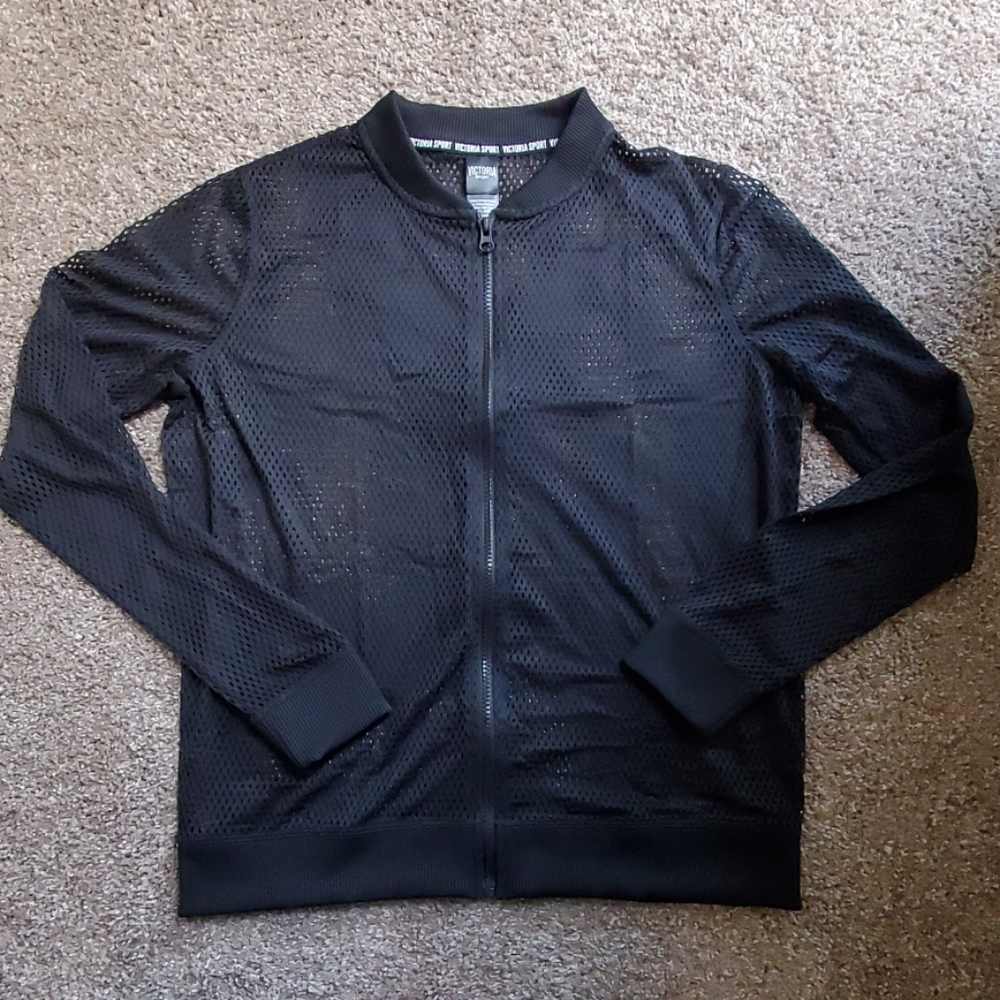 NWOT Victoria's secret sport mesh zip up sz small
